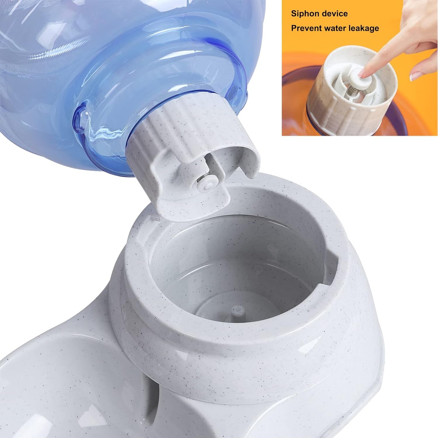 Pet Water Dispenser - Automatic Cat & Dog Water Bowl - 1 Gallon