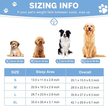 Dog Bed for Large Medium Small Dogs Orthopedic Dog Sofa Bed Non Slip Pet Couch with Removable Washable Cover Supportive Egg Crate Foam S to XL, Brown