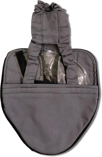 Starter Kit - Wrap-Around Runner Duck Diaper W/ Removable Liner & Fixed Tab - Durable, Secure Fit, Easy-To-Wear - Essential Duck Supplies for Real Ducks, Made in USA - Gray