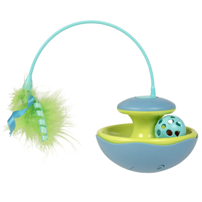 Track Tizzy Motion Cat Toy –Electronic Interactive Pet Toy, Blue