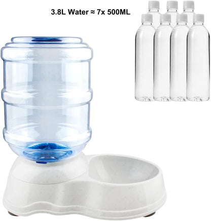 Pet Water Dispenser - Automatic Cat & Dog Water Bowl - 1 Gallon