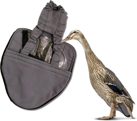 Starter Kit - Wrap-Around Runner Duck Diaper W/ Removable Liner & Fixed Tab - Durable, Secure Fit, Easy-To-Wear - Essential Duck Supplies for Real Ducks, Made in USA - Gray