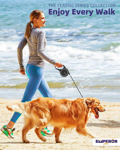 16 Ft Retractable Dog Leash Small Dogs - up to 44Lbs, Small Dog Leash Heavy Duty Dog Leash Retractable 16 Ft - Gray - GY16-20